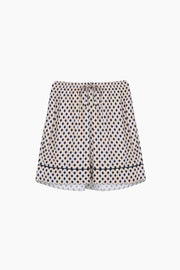 Pastelle Oversized Set with Shorts in Tie Print