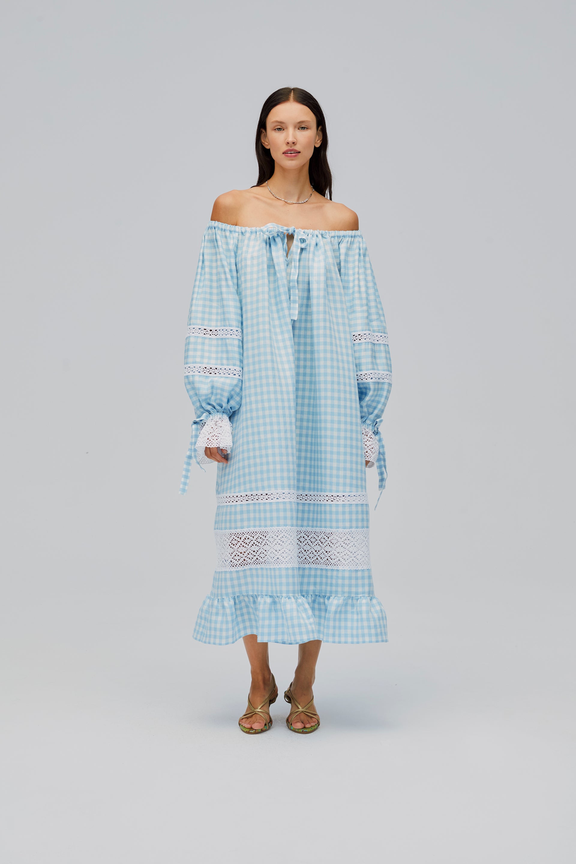 blue sleeper dress Sleeper Womens Curacao Blue Silk Loungewear Dress