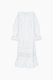Romantica Lounge Dress in White