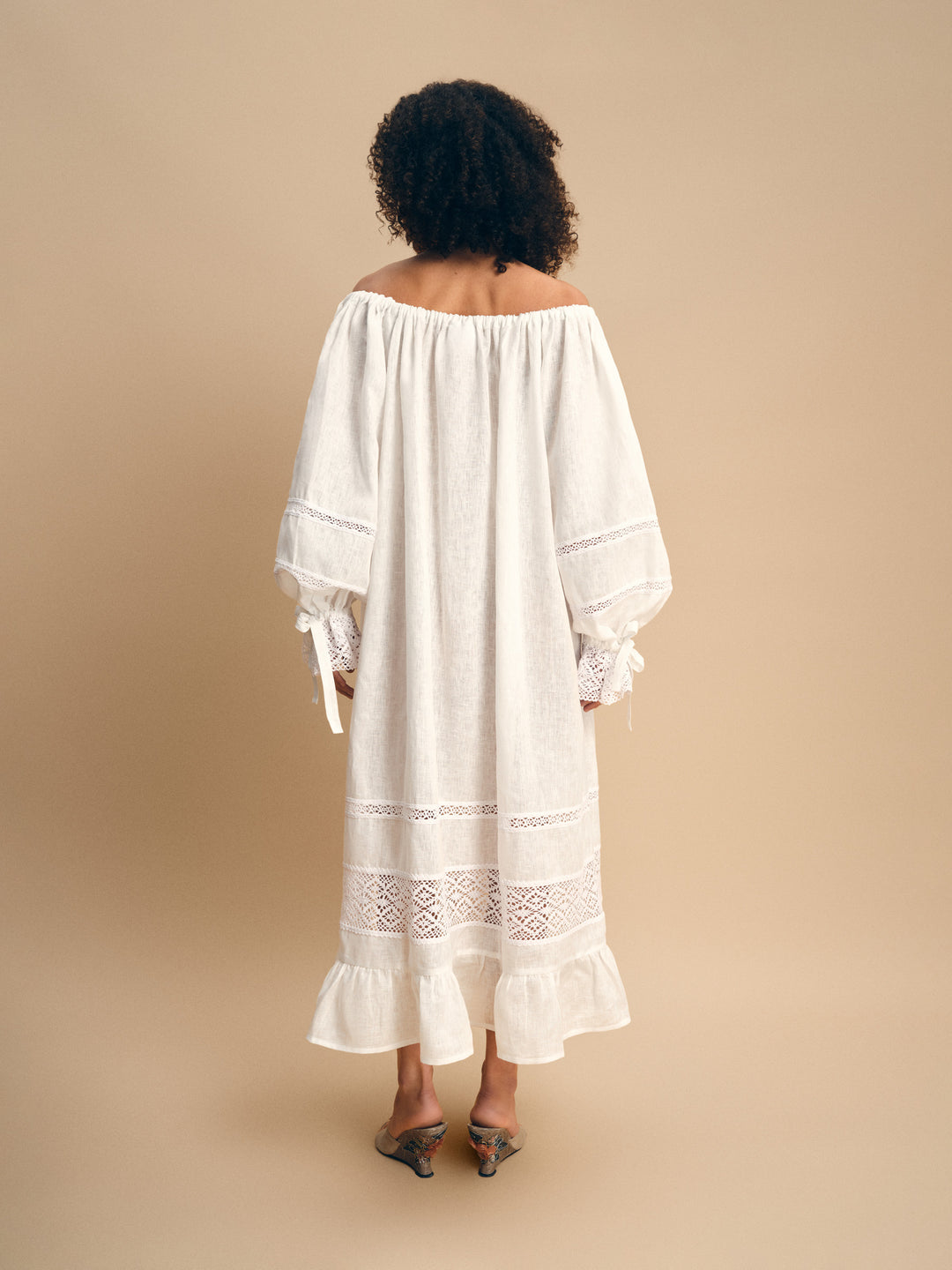 Romantica Lounge Dress in White