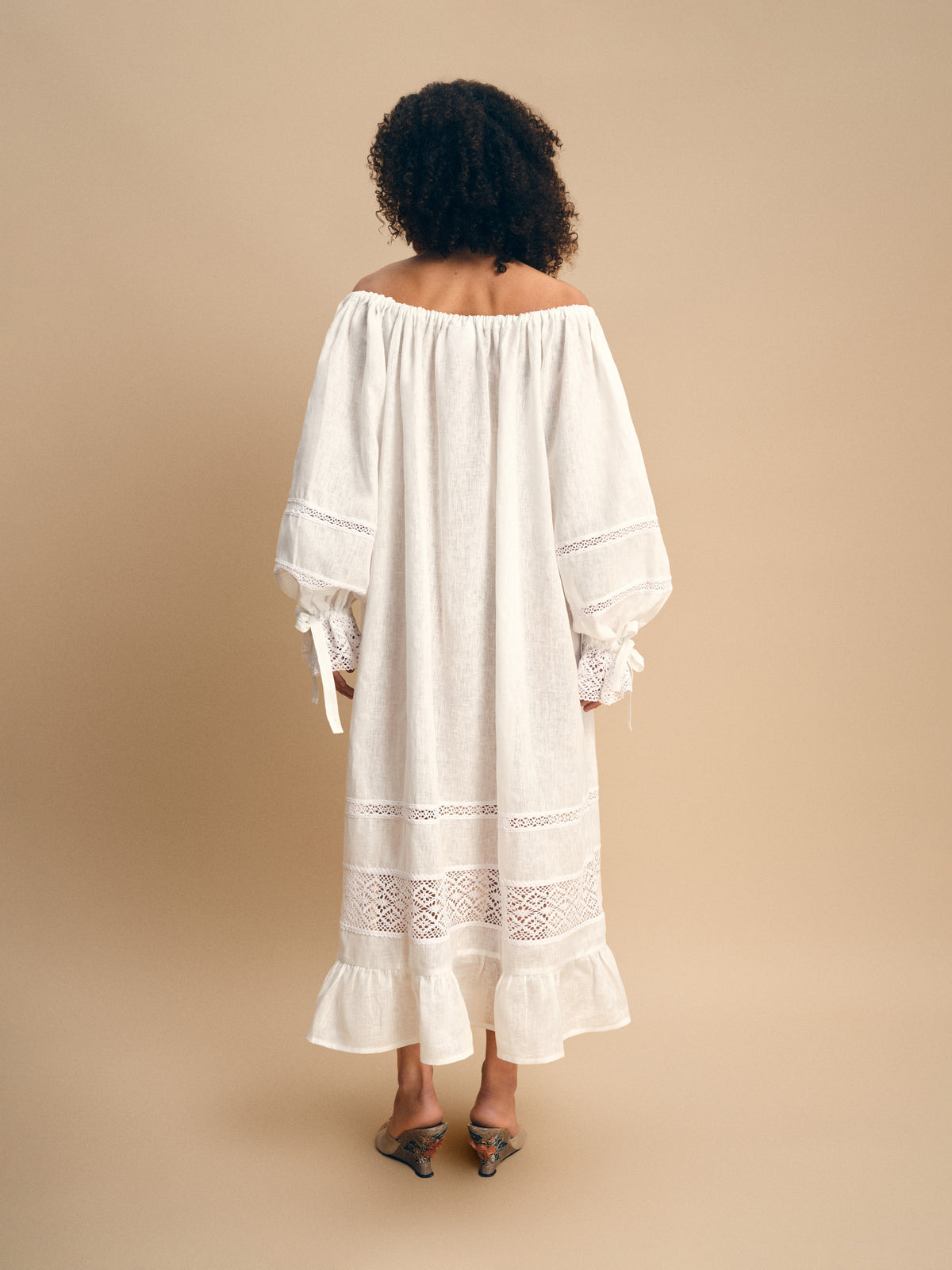 Romantica Lounge Dress in White