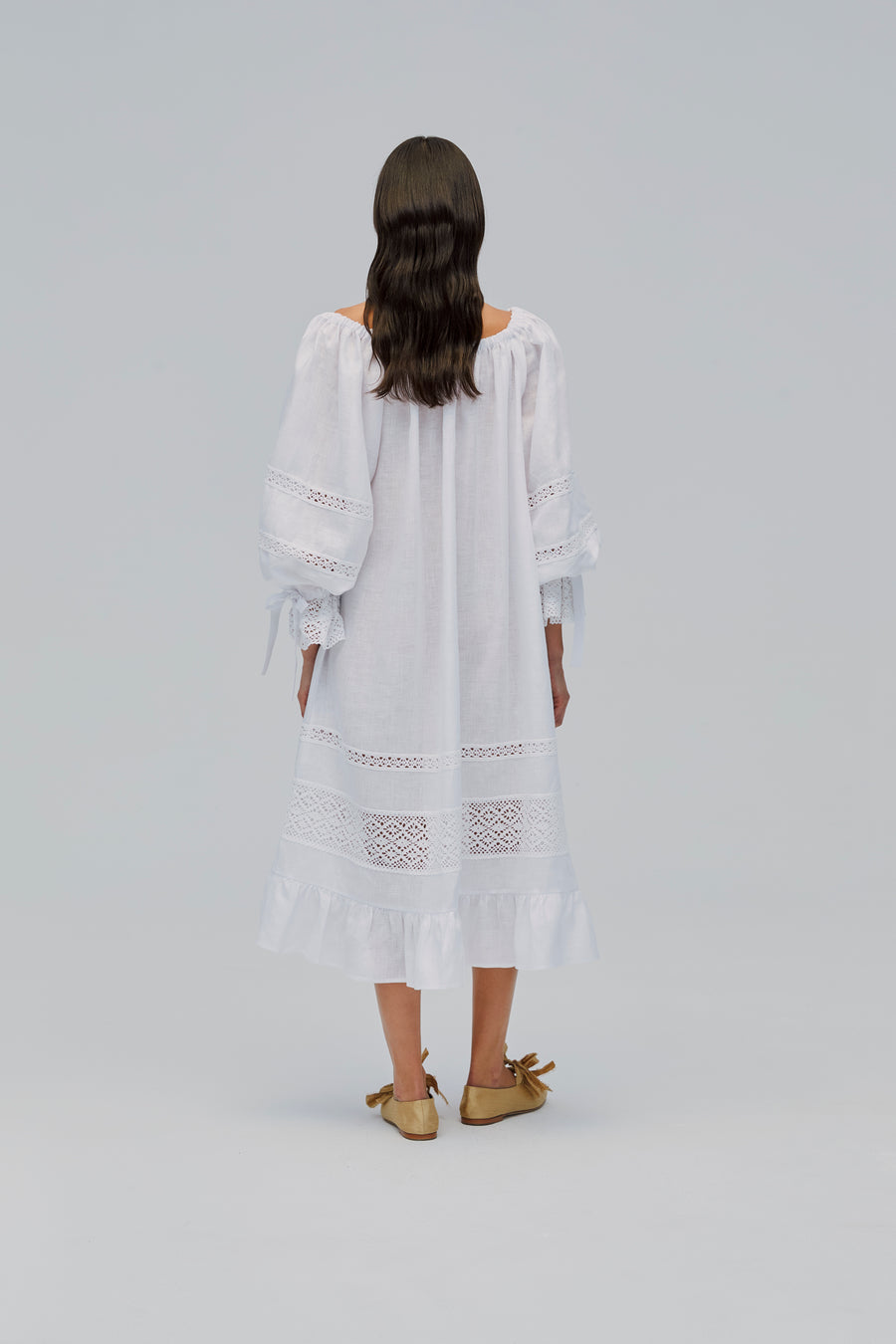 Romantica Lounge Dress in White