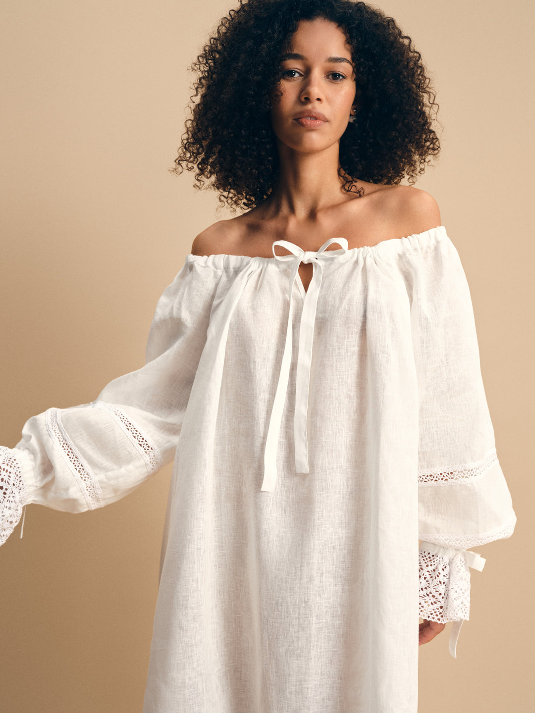 Romantica Lounge Dress in White