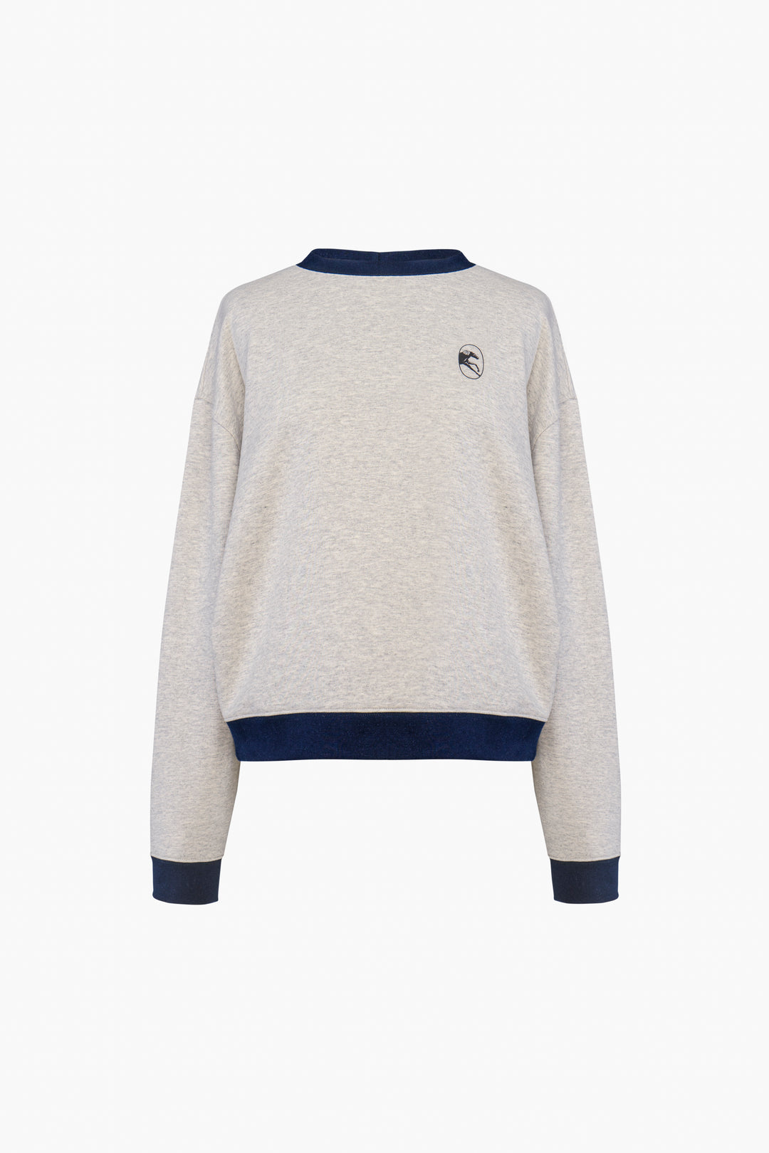 Relaxed Stretch-cotton Jersey Sweatshirt in Grey