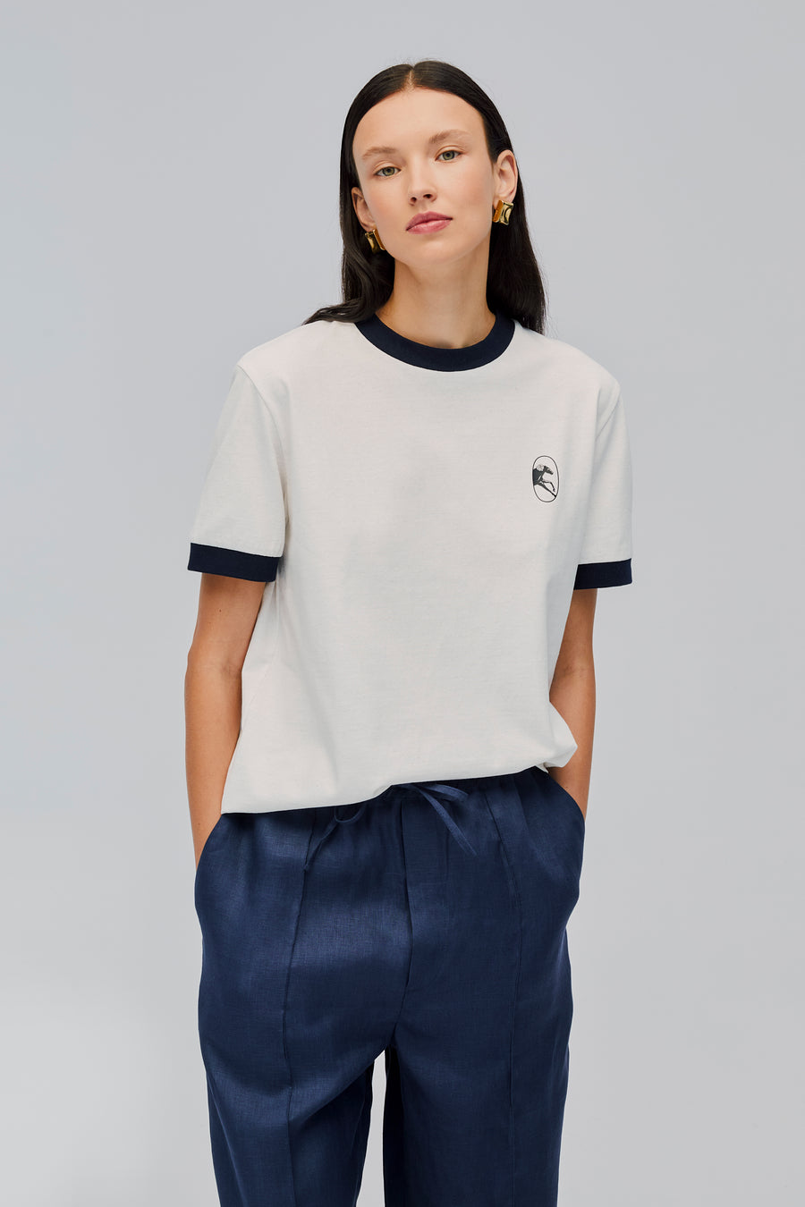 Stretch-cotton Jersey T-Shirt in White