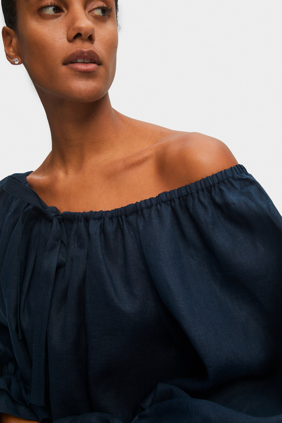 Cha-Cha Linen Lounge Set in Navy