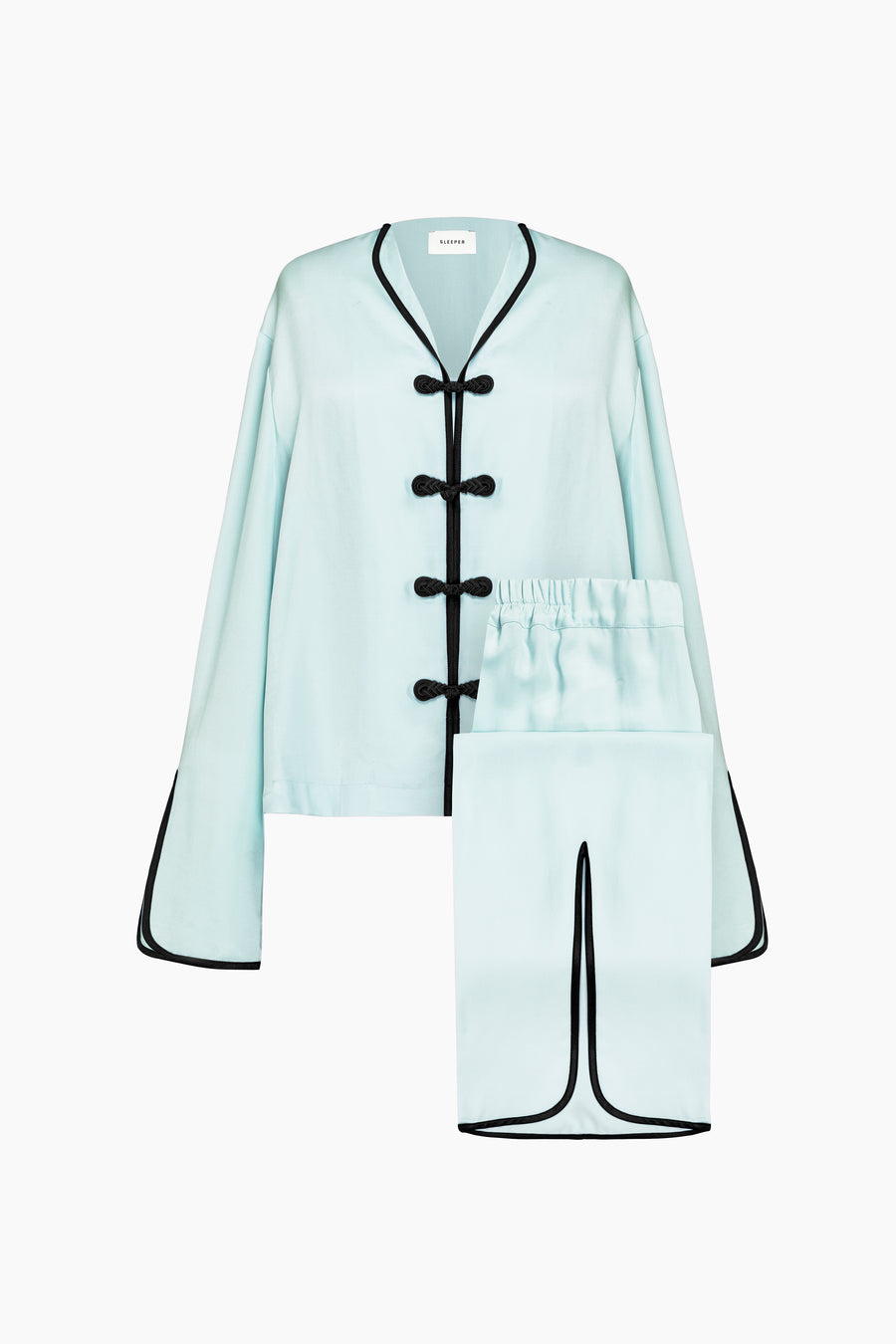 Louis Pajamas Set with Pants in Mint