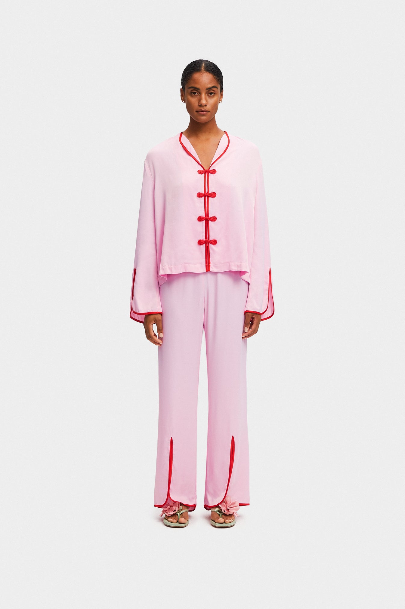 Louis Pajama Set with Pants in Pink – Sleeper
