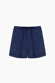 Unisex Linen Shorts in Navy
