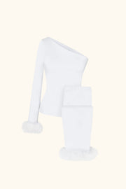 Weekend Chic Lounge Set in White