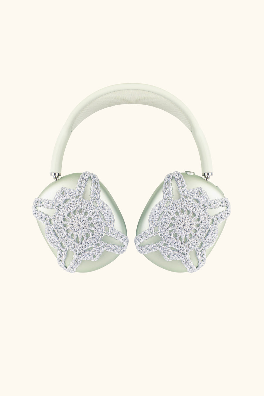 SLEEPER X EMI DID IT Crochet Knitted AirPods Max Cover in Silver