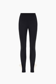 Lola Leggings with Bow Detail in White