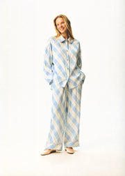 Pastelle Oversized Shirt in Blue Plaid