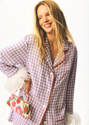 Iconic Party Pajama Suit with Feathers