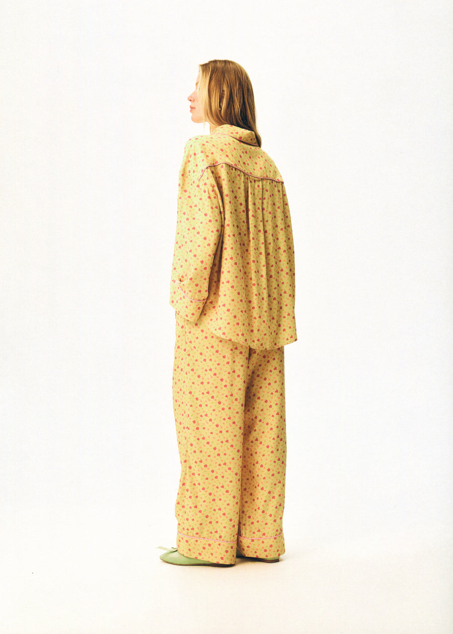 Pastelle Oversized Pants in Wild Pansies