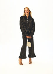 Rumba Linen Lounge Set with Headscarf in Black