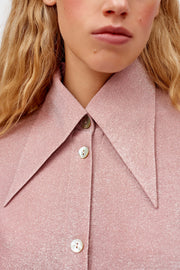 Lurex Lounge Suit with Pants in Pink