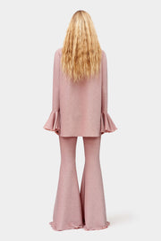 Lurex Lounge Suit with Pants in Pink