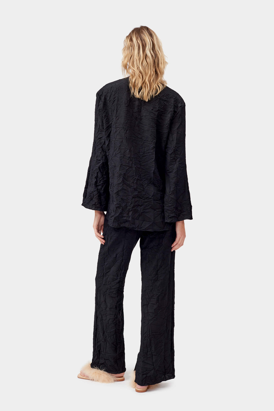 Never Iron Pajama Set in Black