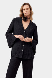 Never Iron Pajama Set in Black