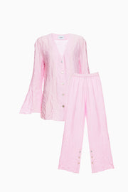 Never Iron Pajama Set in Black