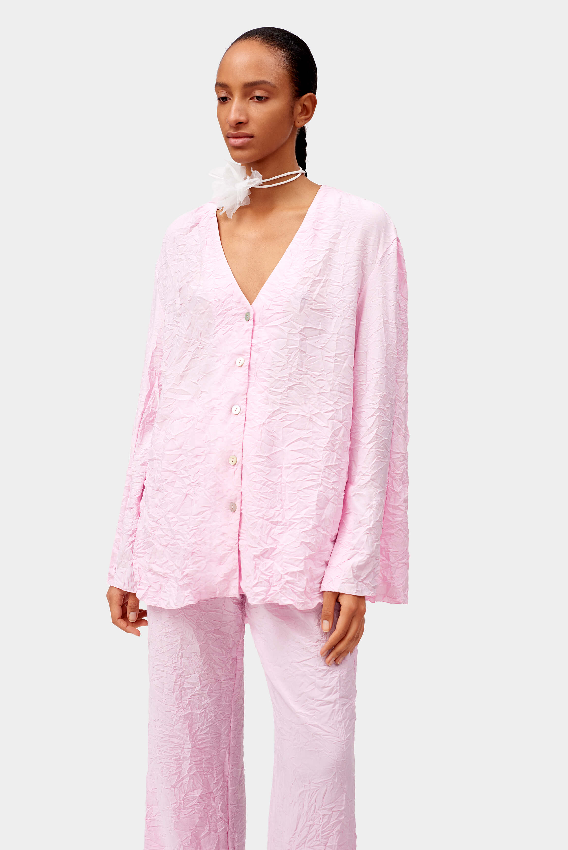 Never Iron Pajama Set in Pink Sleeper