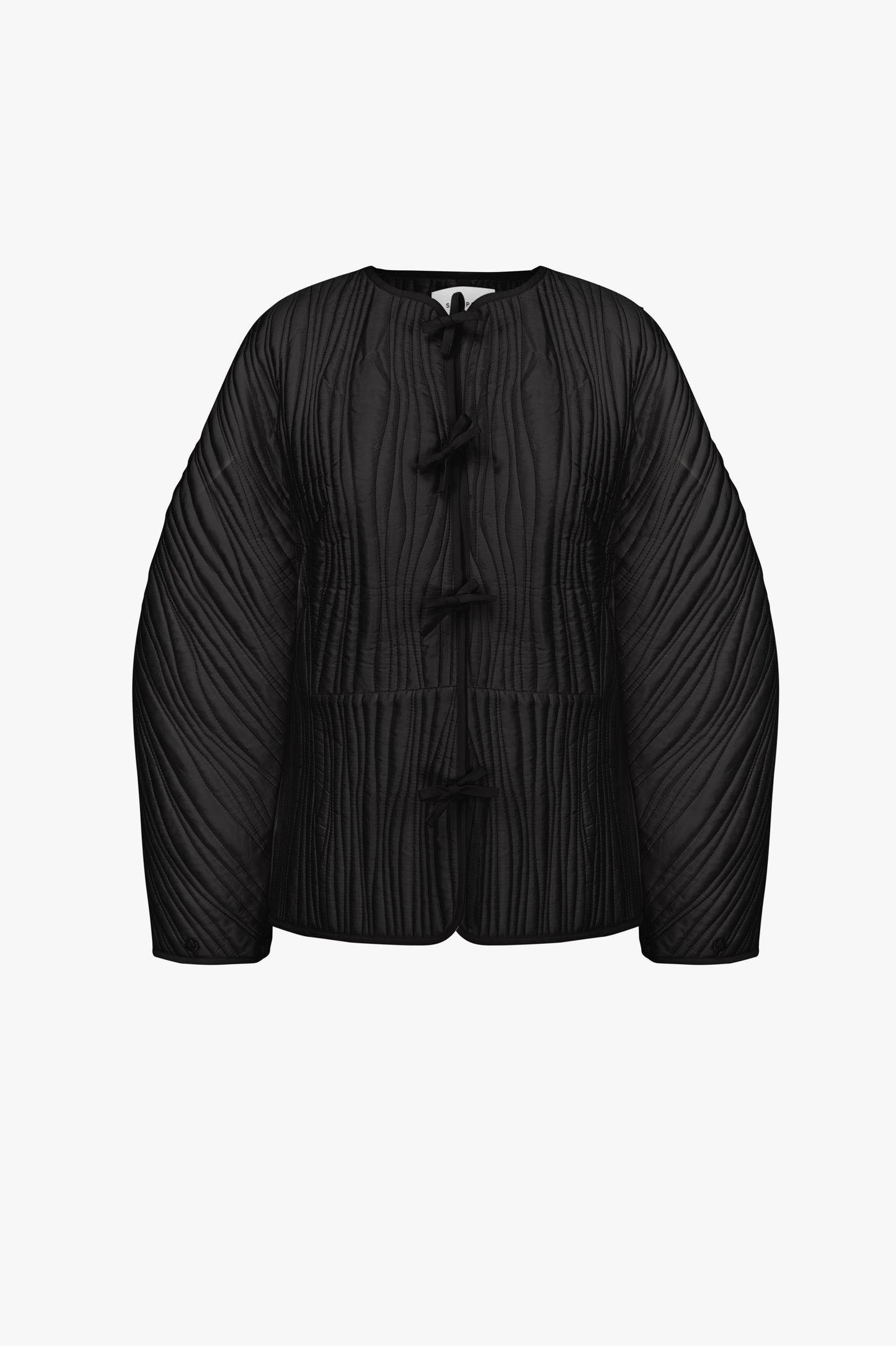 Hebao Quilted Jacket in Black