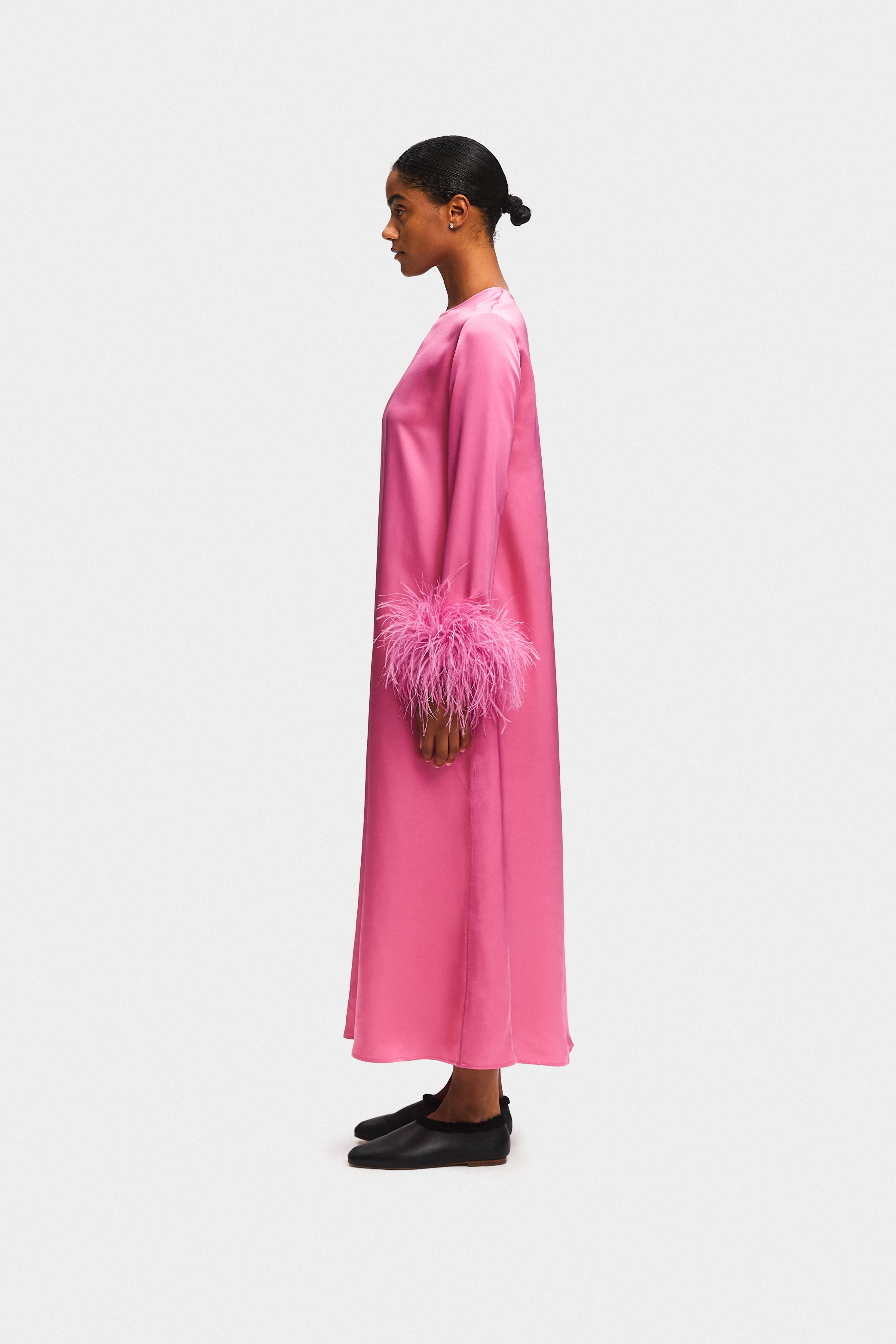 Zara pink maxi outlet dress