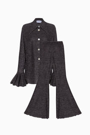 Lurex Lounge Suit with Pants in Pink