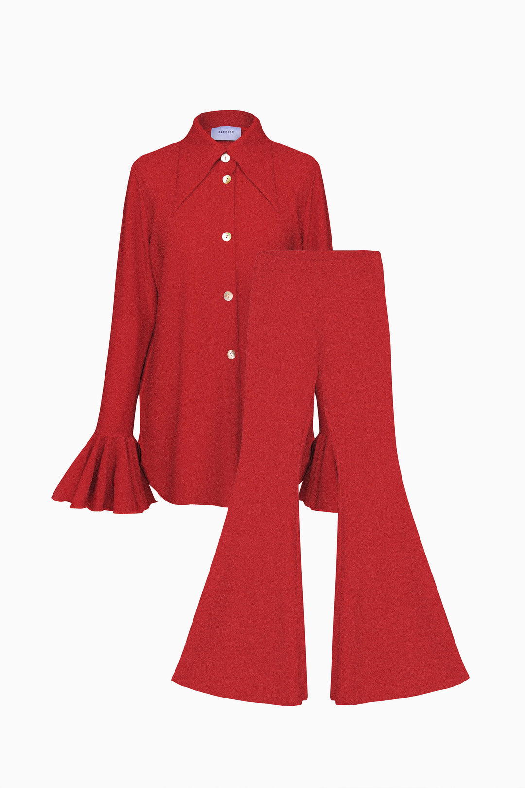 Lurex Lounge Suit with Pants in Pink
