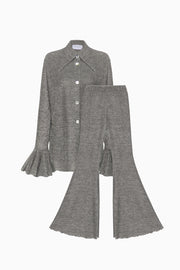 Lurex Lounge Suit with Pants in Pink
