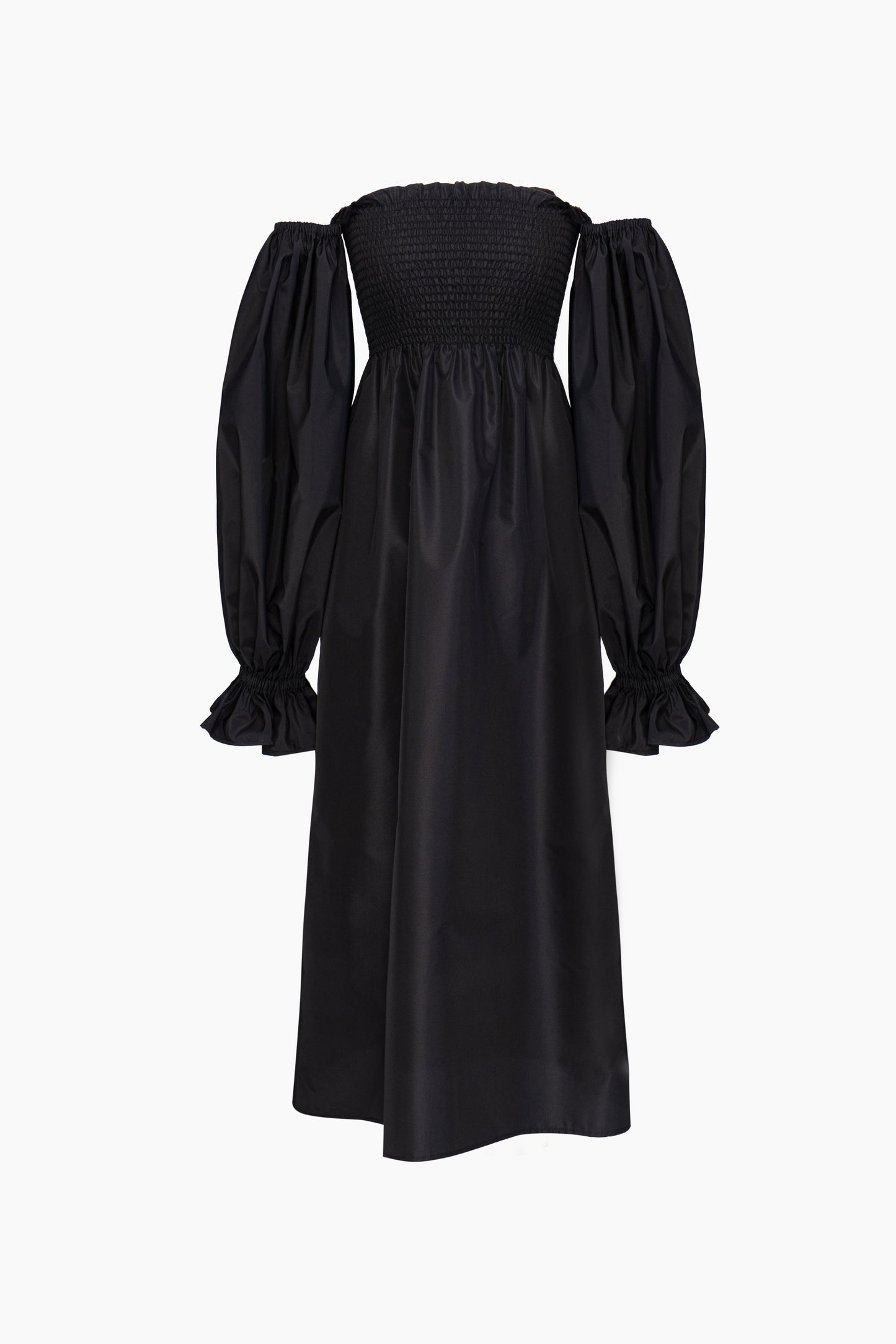 Atlanta Satin Crepe Dress in Black