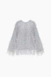 Disco Fringed Metallic Jacket