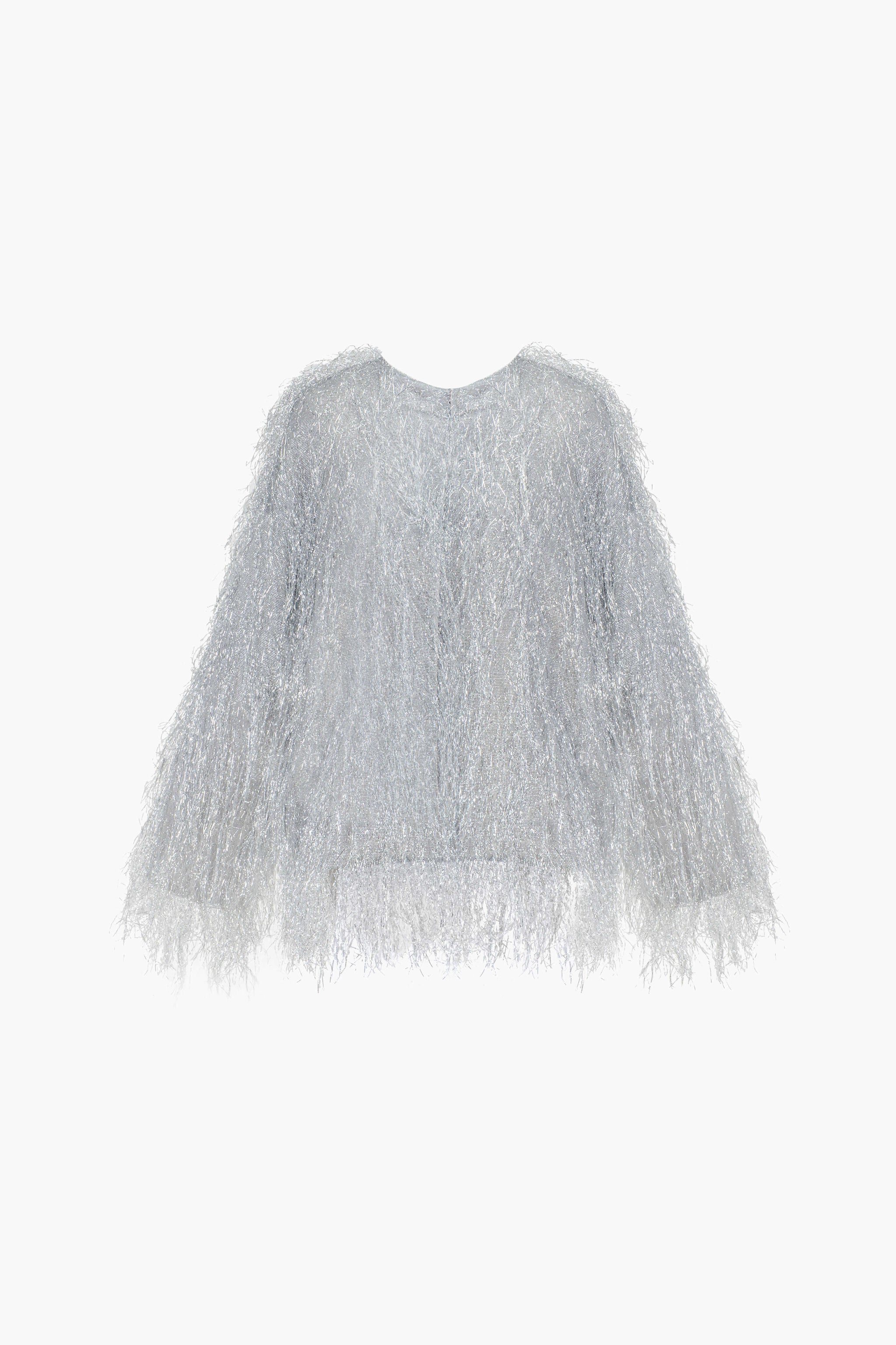 Disco Fringed Metallic Jacket