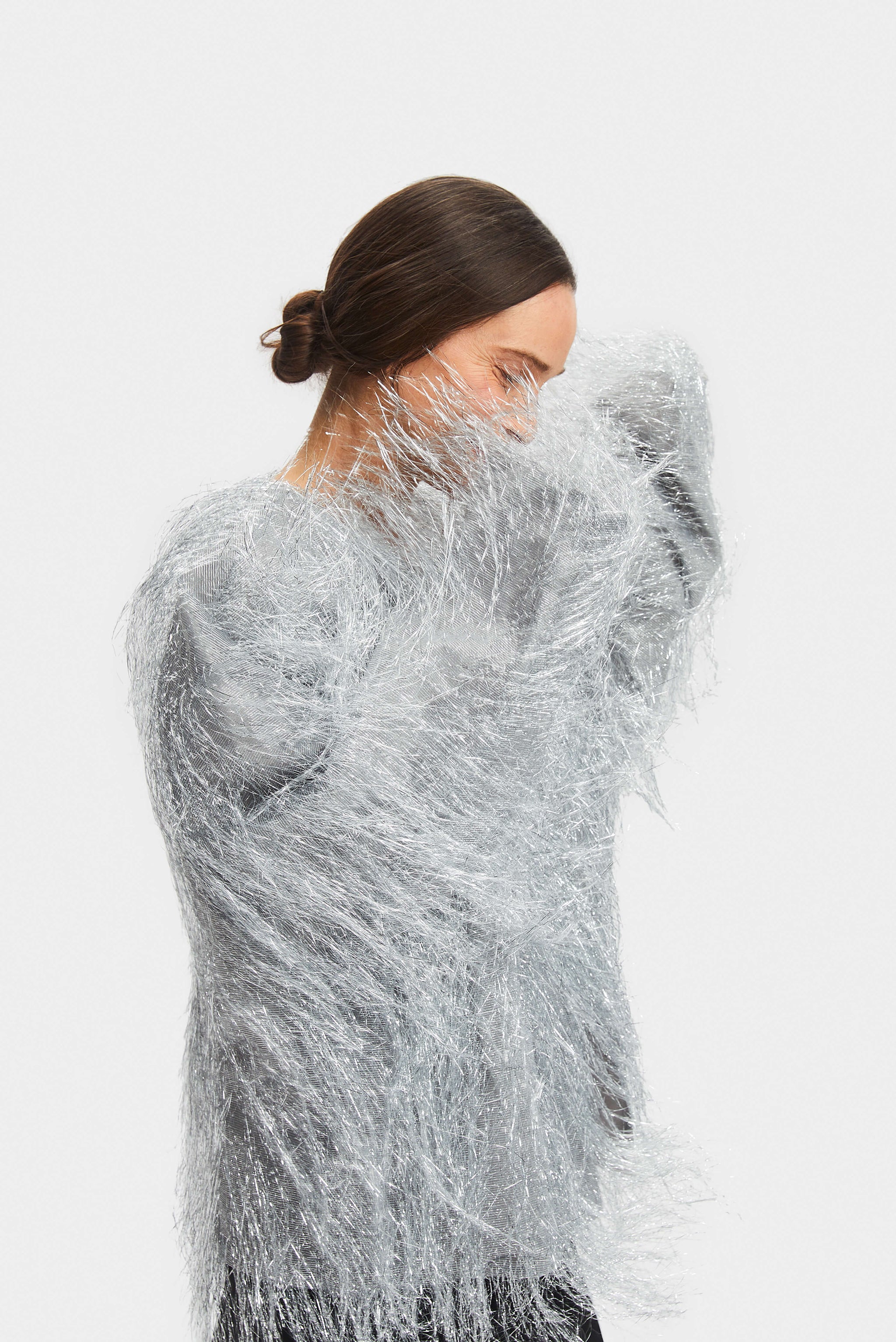 Disco Fringed Metallic Jacket