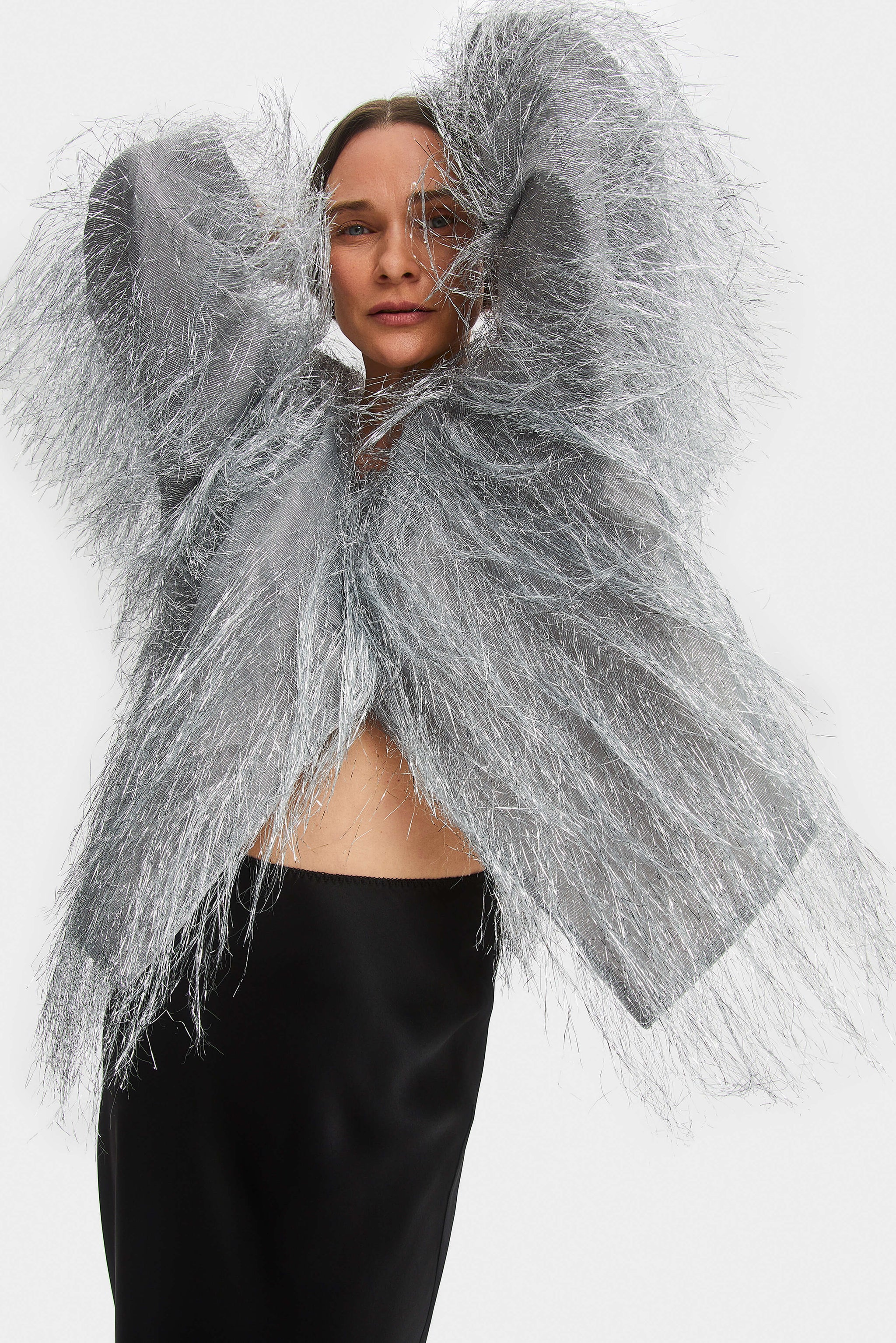 Disco Fringed Metallic Jacket