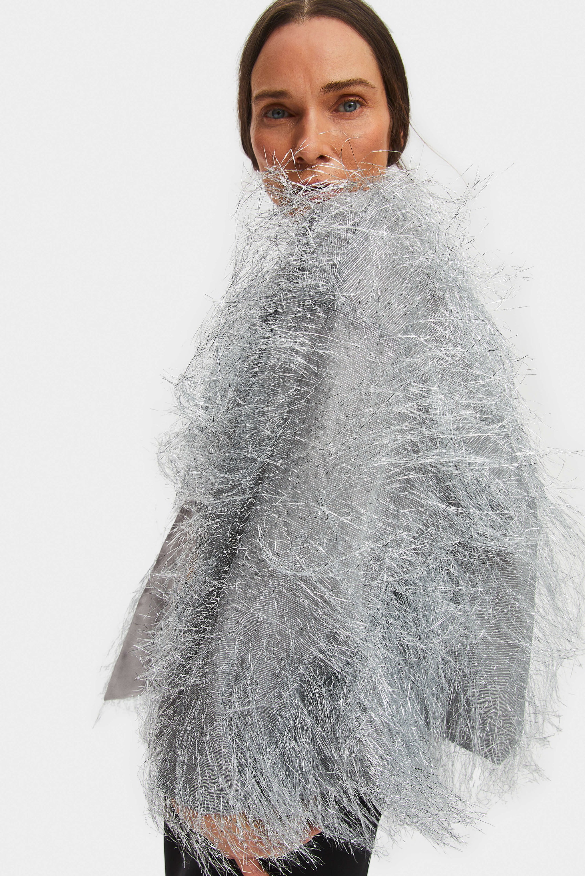 Disco Fringed Metallic Jacket