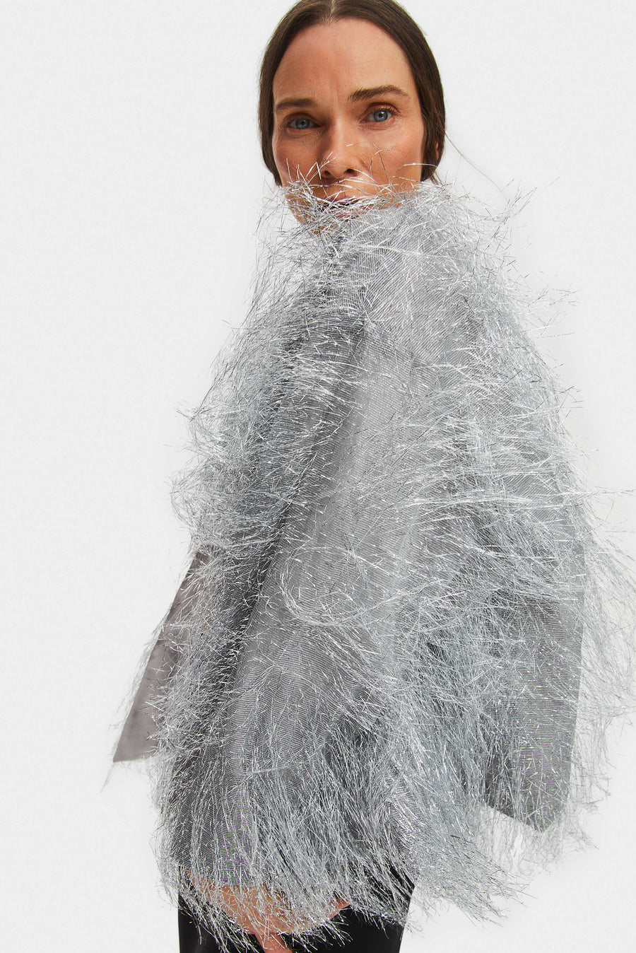 Disco Fringed Metallic Jacket