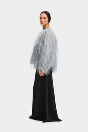 Disco Fringed Metallic Jacket