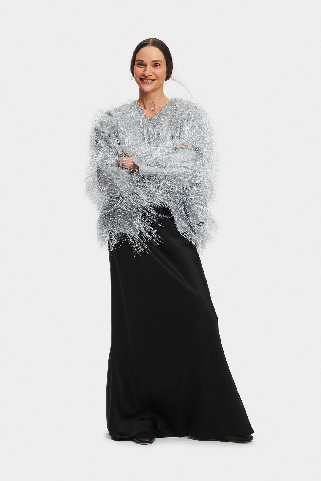 Disco Fringed Metallic Jacket