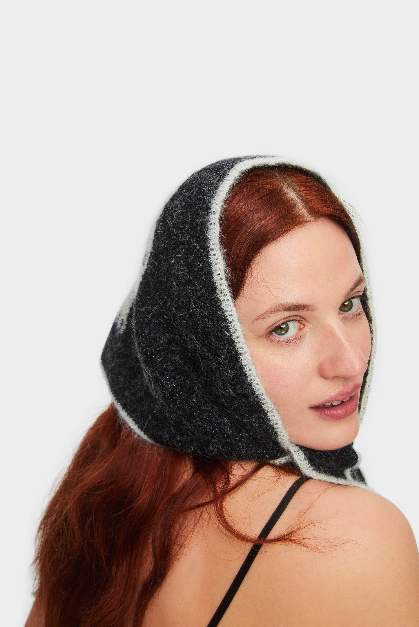 White Rabbit Cashmere-blend Headscarf in Black