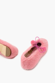 Lulu Shearling Slippers in Pink