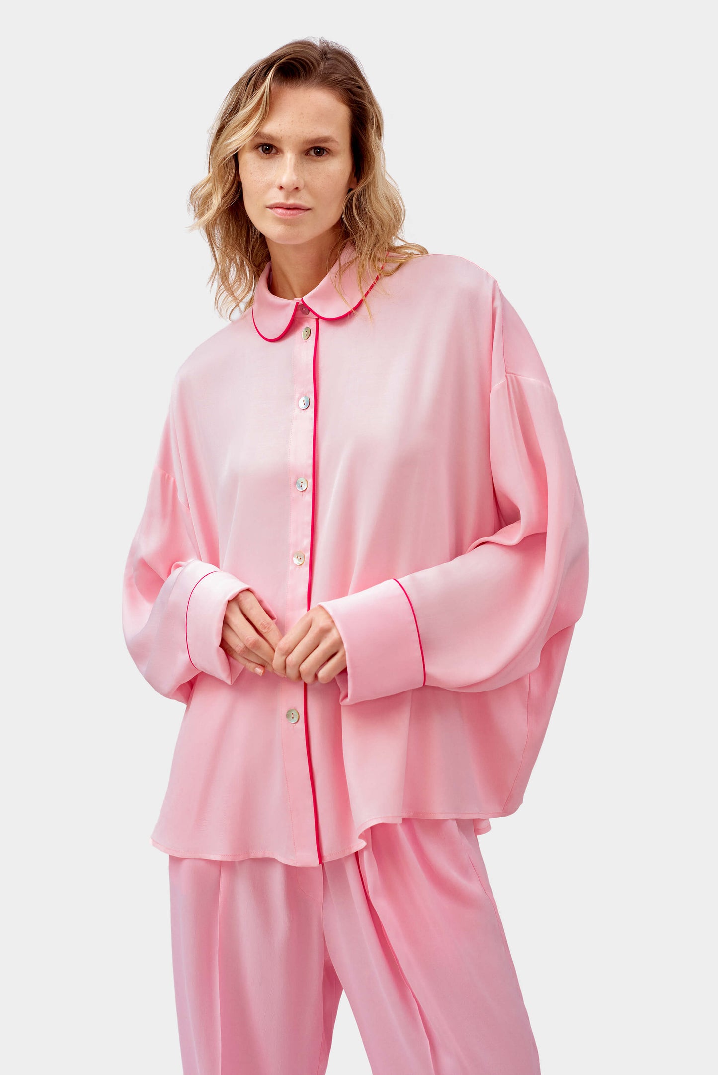 Pastelle Oversized Shirt in Pink