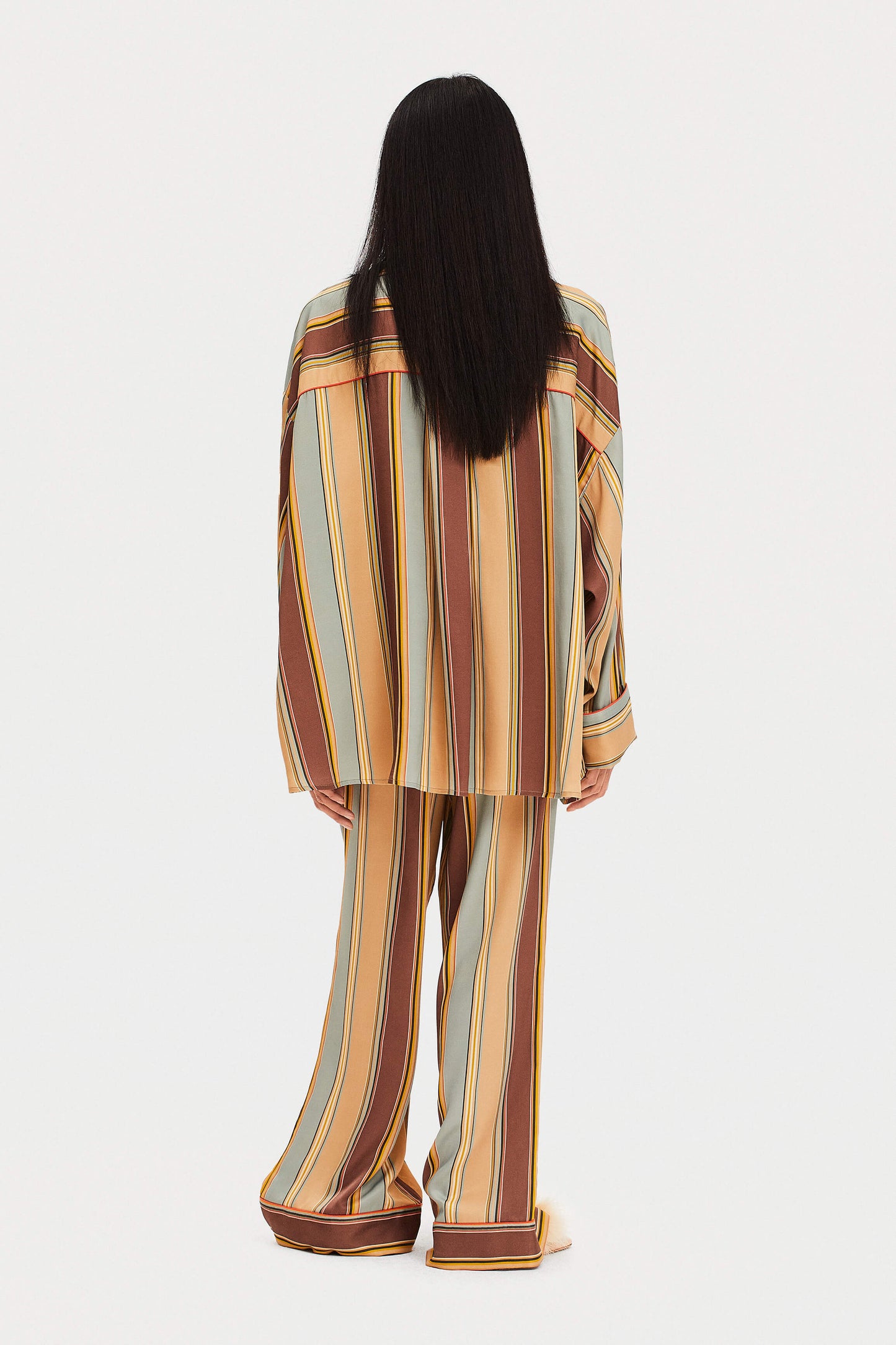 Pastelle Oversized Pants in Stripes