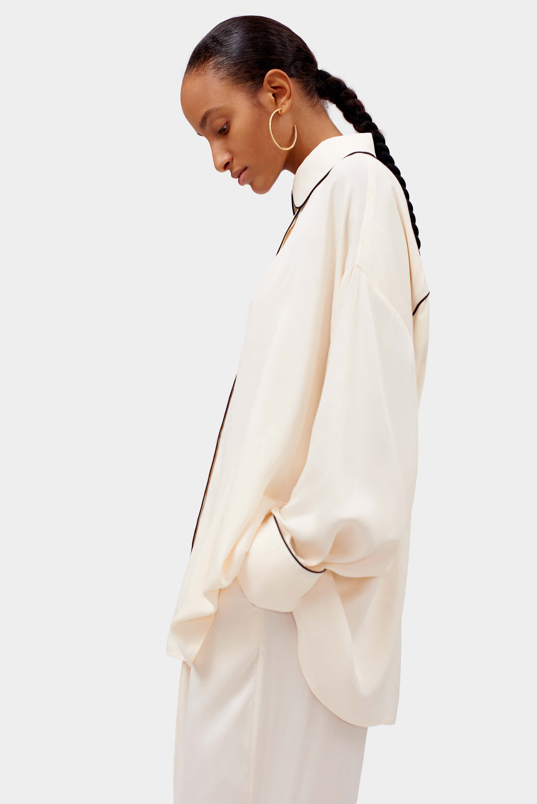 Pastelle Oversized Pants in Off-white