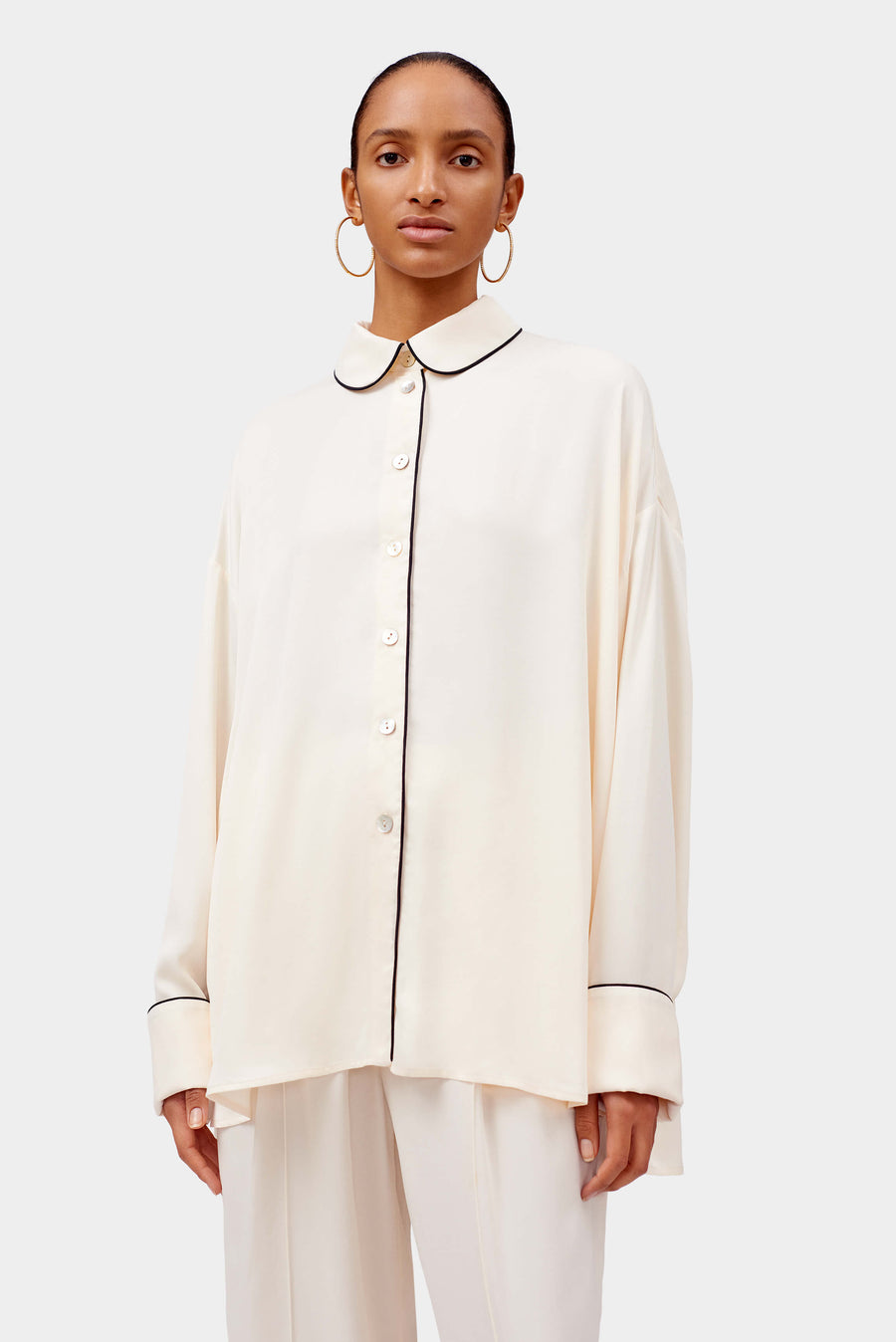 Pastelle Oversized Pants in Off-white