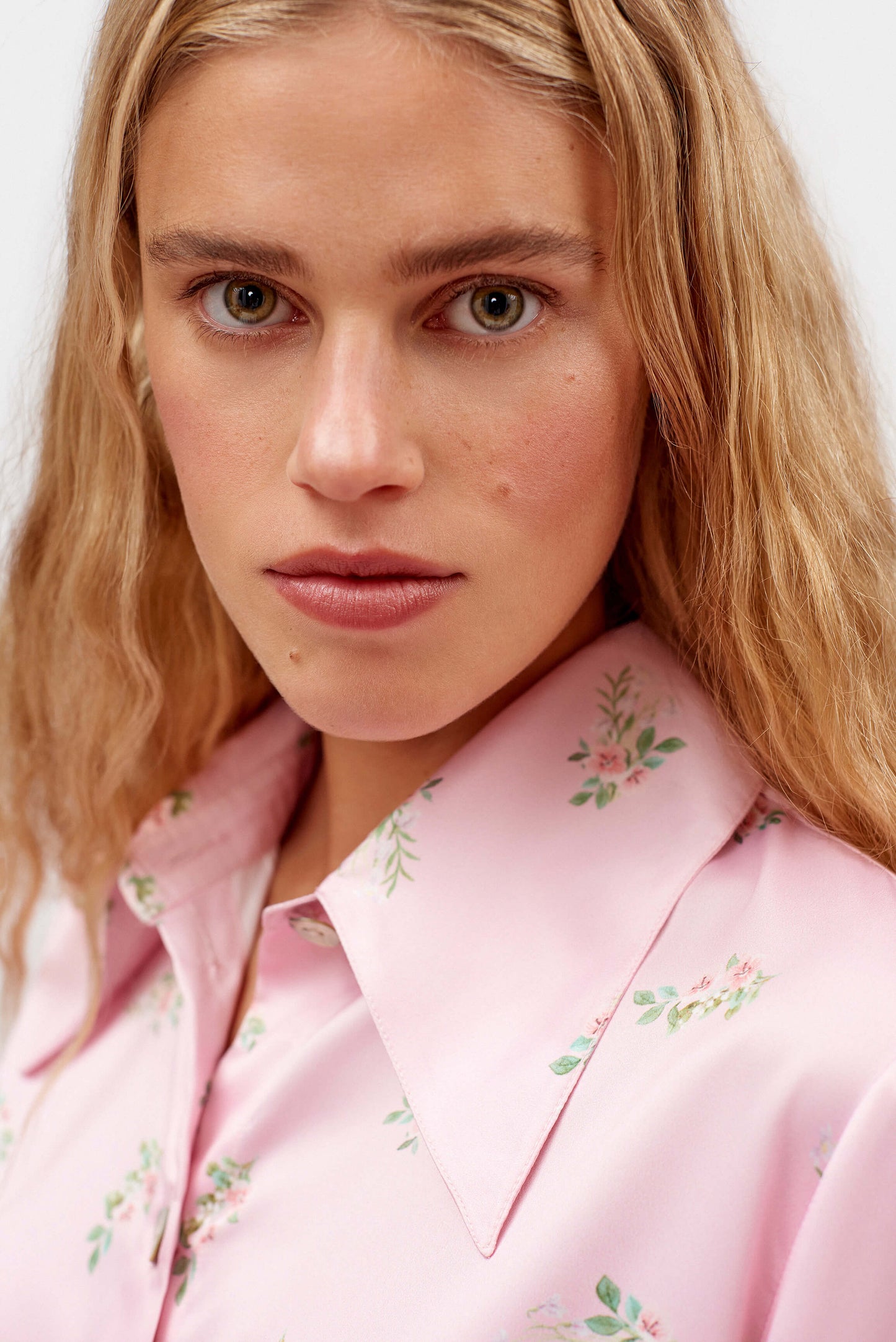 Blossom Printed Shirt in Pink