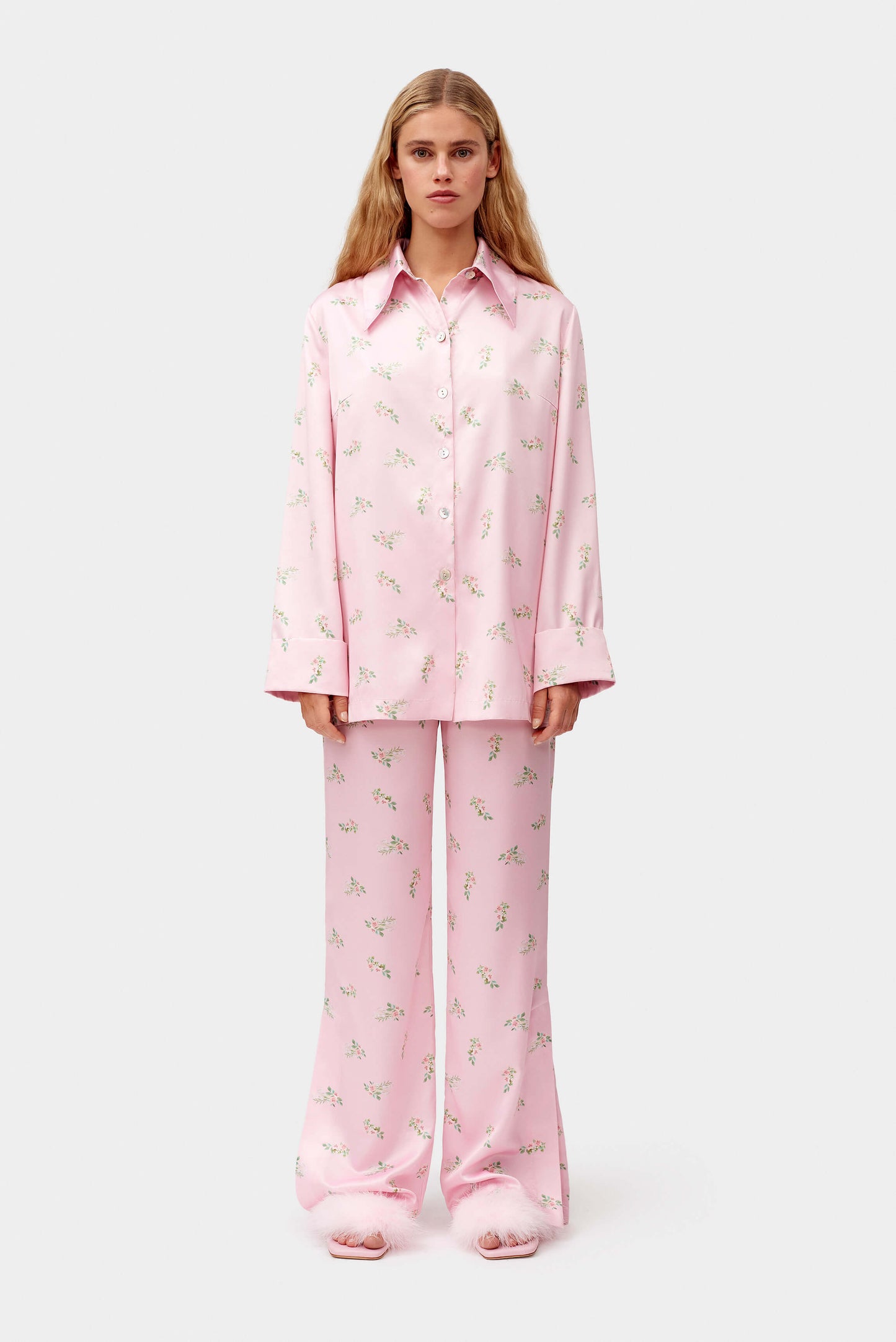Blossom Printed Shirt in Pink