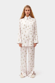 Blossom Printed Shirt in Beige
