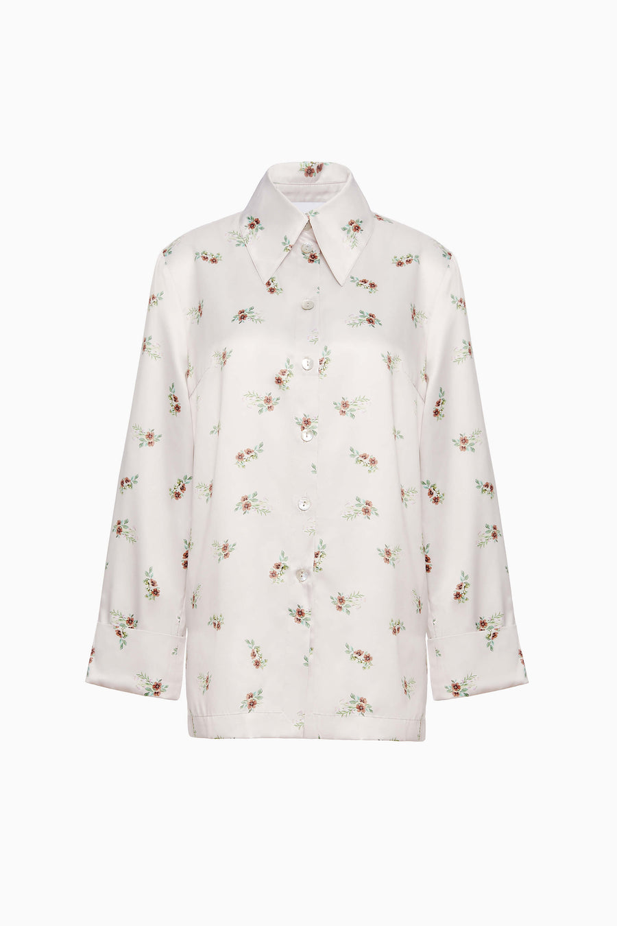 Blossom Printed Shirt in Beige